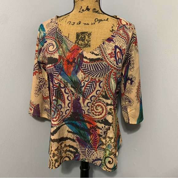 Signature Studio Print Top - Picture 1 of 11
